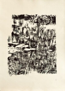 70x50-Eau silencieuse, la Somme-Monotype aux encres de gravure-Papier Fabriano ivoire-2026-Rafaele Ide